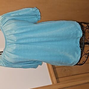 2 Banana Republic short sleeve tops - turquoise, yellow